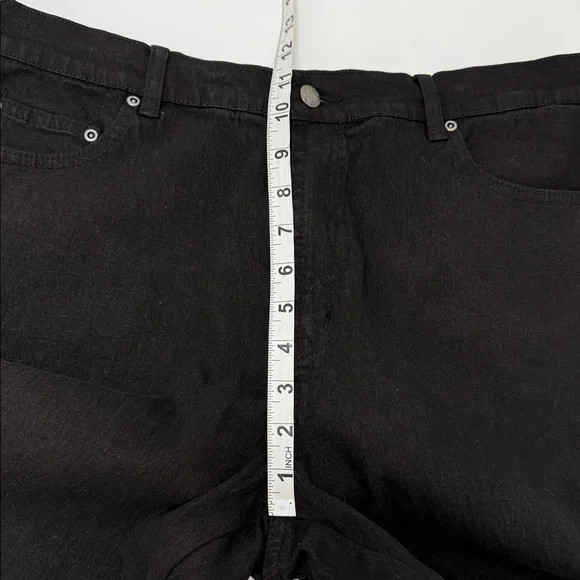 DG By Diane Gilman Womens Embroidered Crop Jeans Black Stretch 16W Stretch Boho - Picture 3 of 12